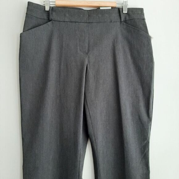 REITMANS Comfort Pull-on Dress Pants Stretch Grey Sz 16 - Picture 2 of 10